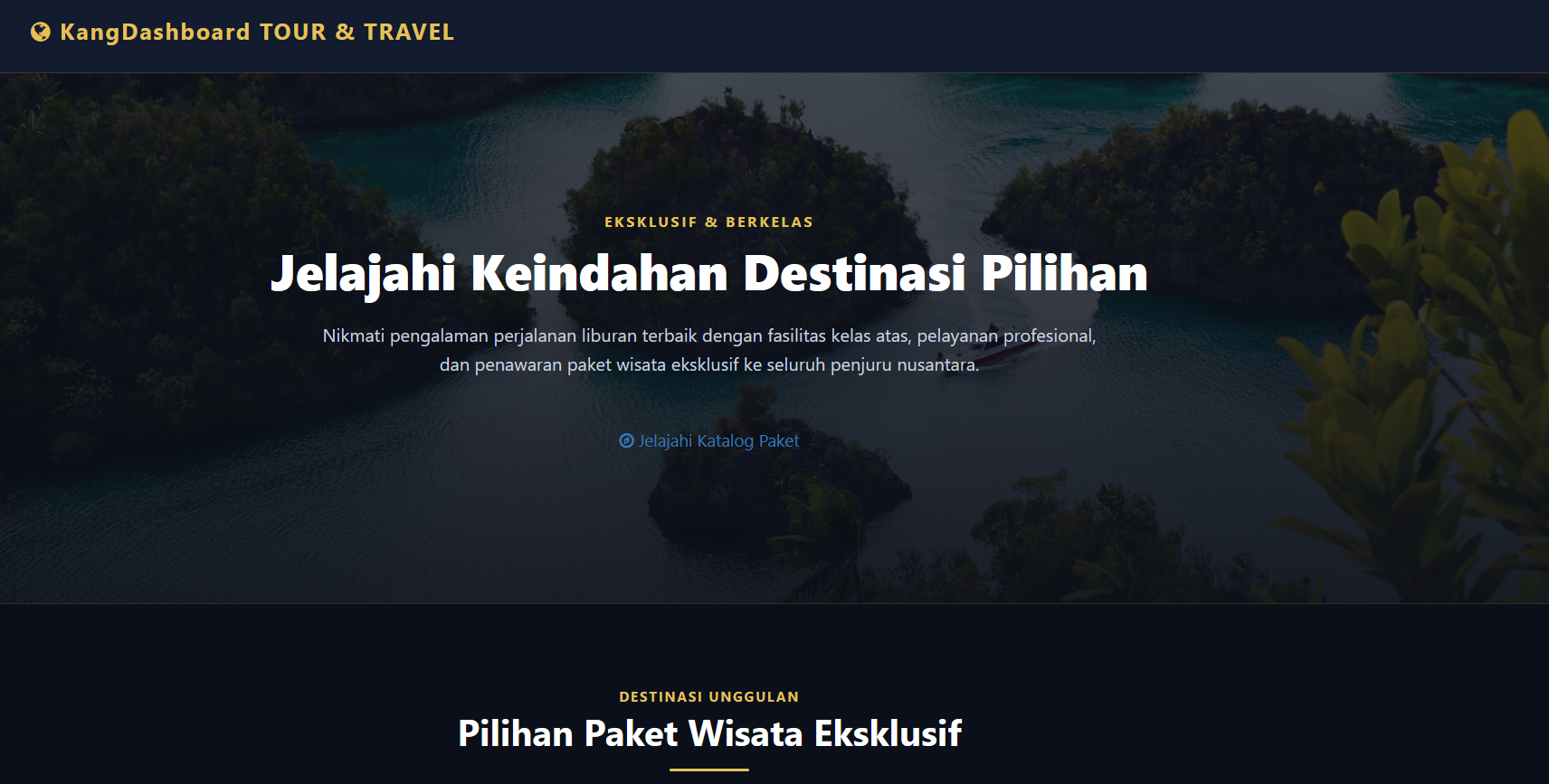 Sistem Informasi Destinasi Wisata PHP MYSQLI